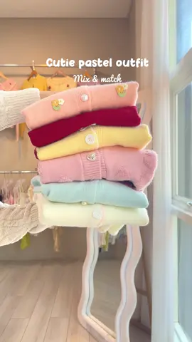 Cutie outfit🎀💗 #outfitideas #pasteloutfit #koreaoutfit #outfitinspo #cardiganrajut 