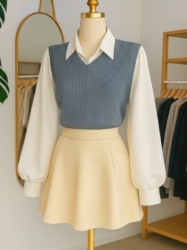 Bahannya nyaman dipakai🥰#atasanwanita #outfitideas #korea 
