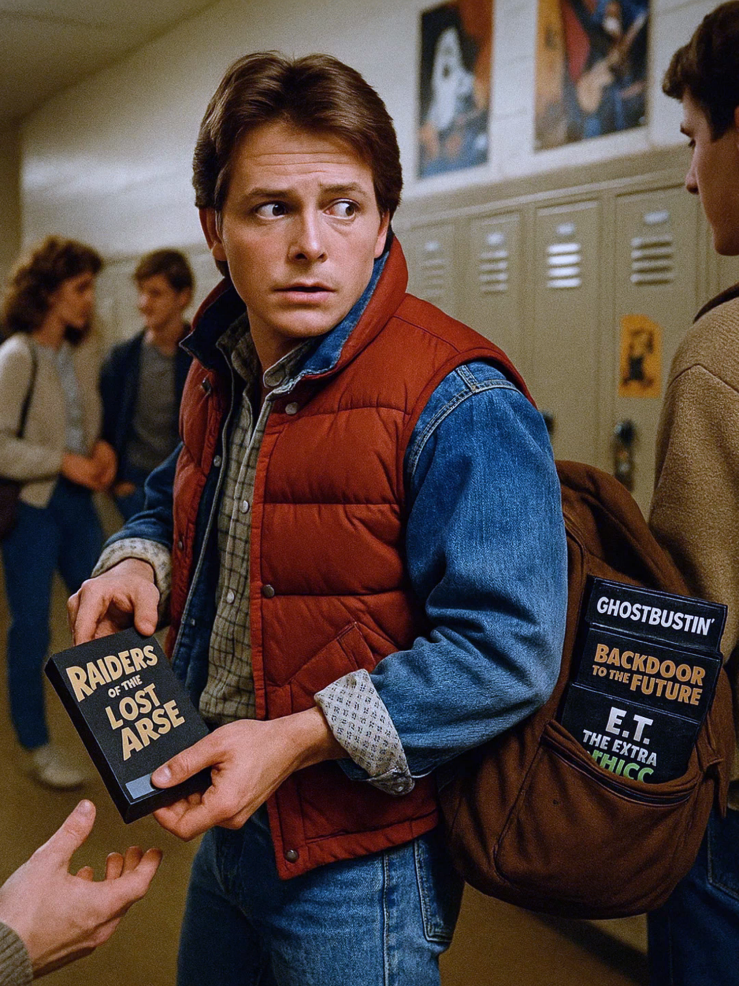 How Marty McFly Met Doc Brown Have you ever wondered how Marty McFly and Doc Brown met in the first place? Despite their iconic friendship in Back to the Future, the films never actually explain it. But early drafts of the script reveal a bizarre—and definitely not family-friendly—origin story. In the original version, after blowing through his family’s fortune building the time machine, Doc Brown ends up broke. Desperate to fund his inventions, he turns to bootlegging adult films. To help sell his product to local teens, Doc recruits a rebellious teenager named Marty McFly. Yeah, that’s right—their friendship originally started as a business arrangement in the underground adult film trade. This subplot was later dropped when the filmmakers tried to sell the movie to Disney. The studio ultimately passed, calling the dynamic between Marty and his mother “too strange.” Thankfully, Universal Pictures stepped in and gave us the legendary trilogy we know and love today. So what do you think—should they have kept the original version?