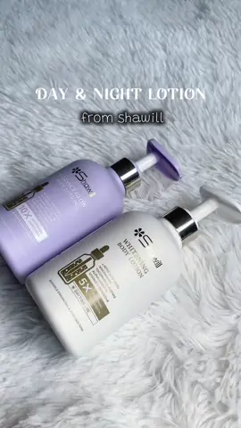 my everyday lotion — Take your skincare to the next level with this perfect day & night body care duo from Shawill. Designed for full-body use, these two powerful lotions target dullness, dryness, and uneven skin tone — giving you smooth, luminous skin around the clock. #shawill #shawillcosmeticsph #whiteninglotion #shawilllotion #fyp 