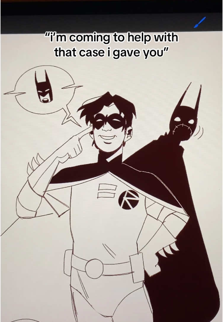 babs can only do so much here #dc #timdrake #robin #redrobin #cassandracain #batgirl #brucewayne #batman #dc #dccomics #myart #seritakart #comics 