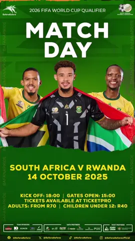 Match Day!!! South Africa vs Rwanda 18:00