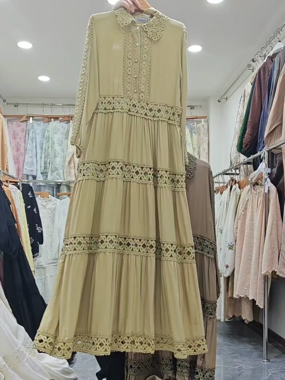 Mostly modest design dress， linen and cotton fabric ，very comfortable to wear#dresses #clothingmarket #guangzhou #muslim #modestfashion 