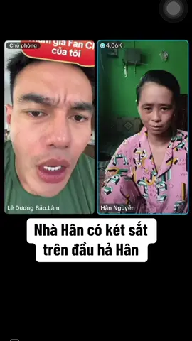 Cái két sắt trên đầu hả Hân #hannguyen #leduongbaolam #funny 