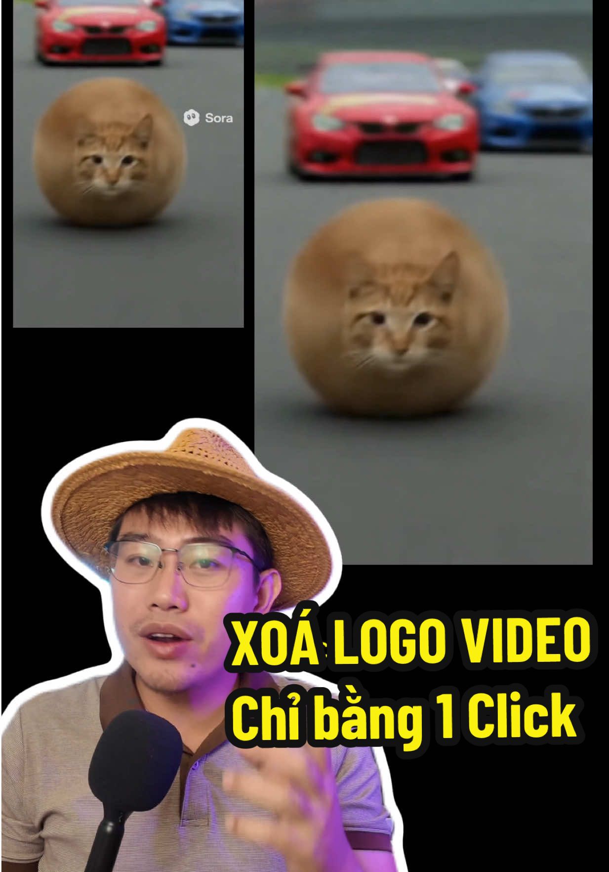 Cách xoá logo trên video Sora hoặc video khác #sora #chatgpt #gemini #logo #veo3 