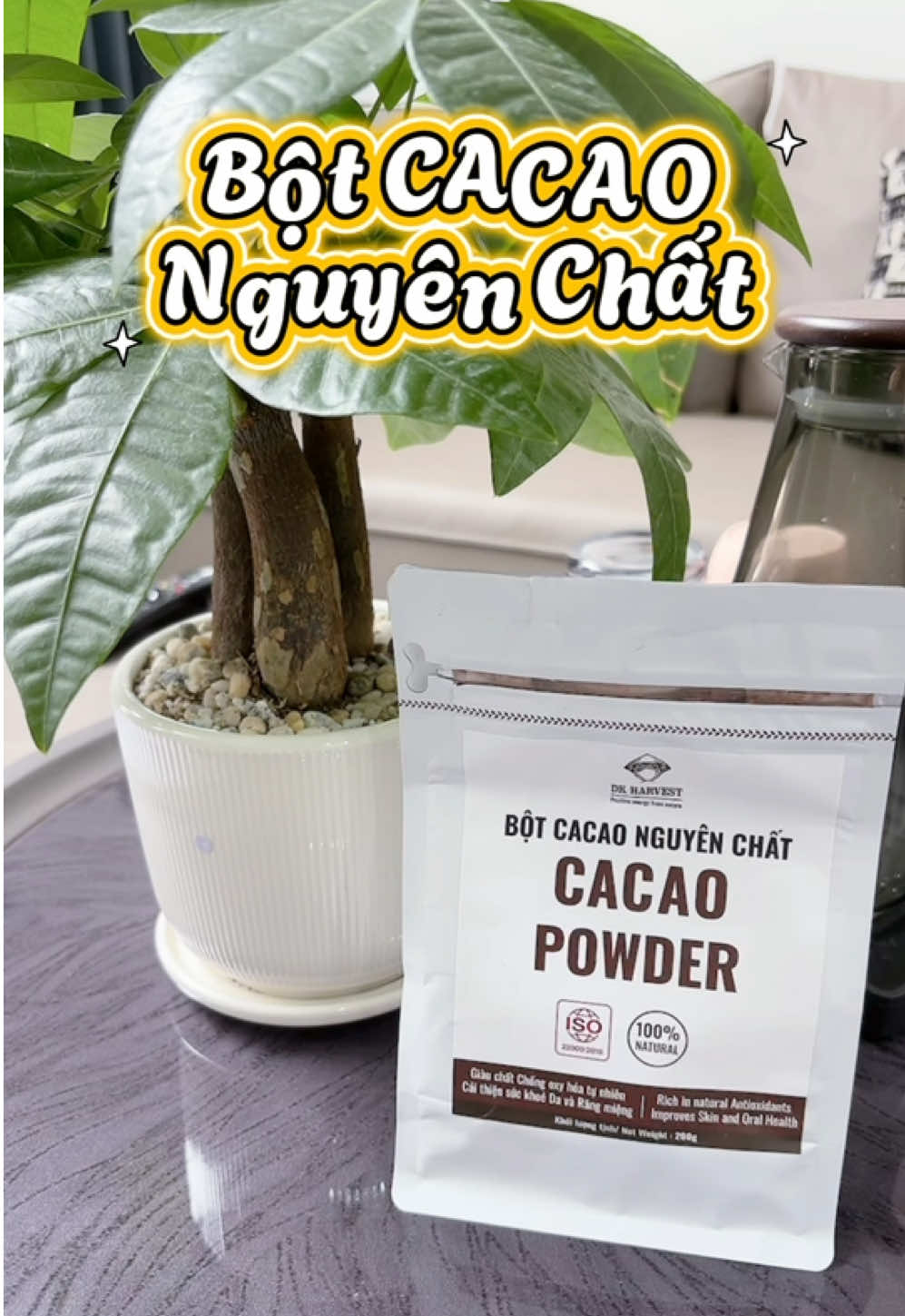 Bột CaCao nguyên chất, cacao hãng này uống ngon mn tham khảo thử nha. #cacao #cacaonguyenchat #botcacao #dkharvest #xuhuong 