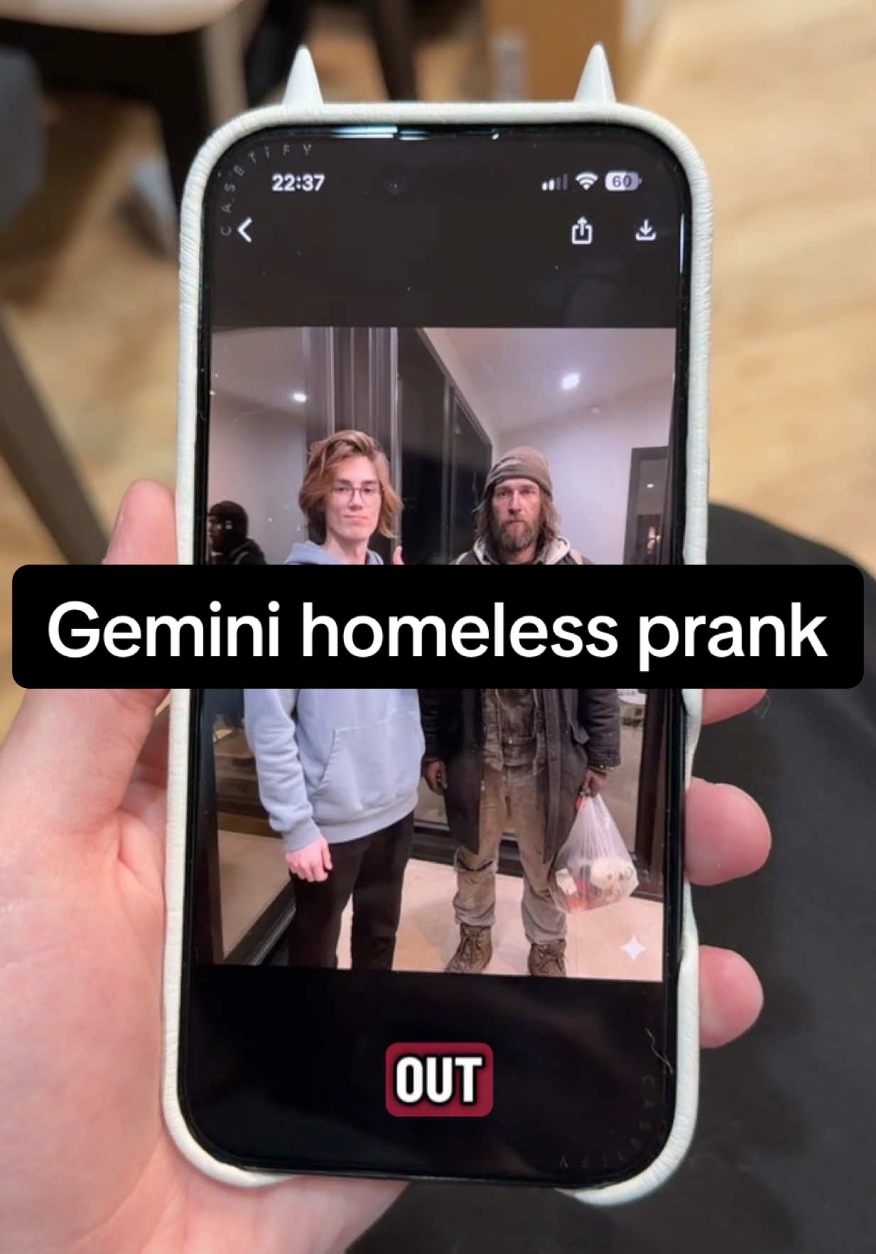 I’m not responsible for the definite havoc you will cause with this. #gemini #app #homelessprank 