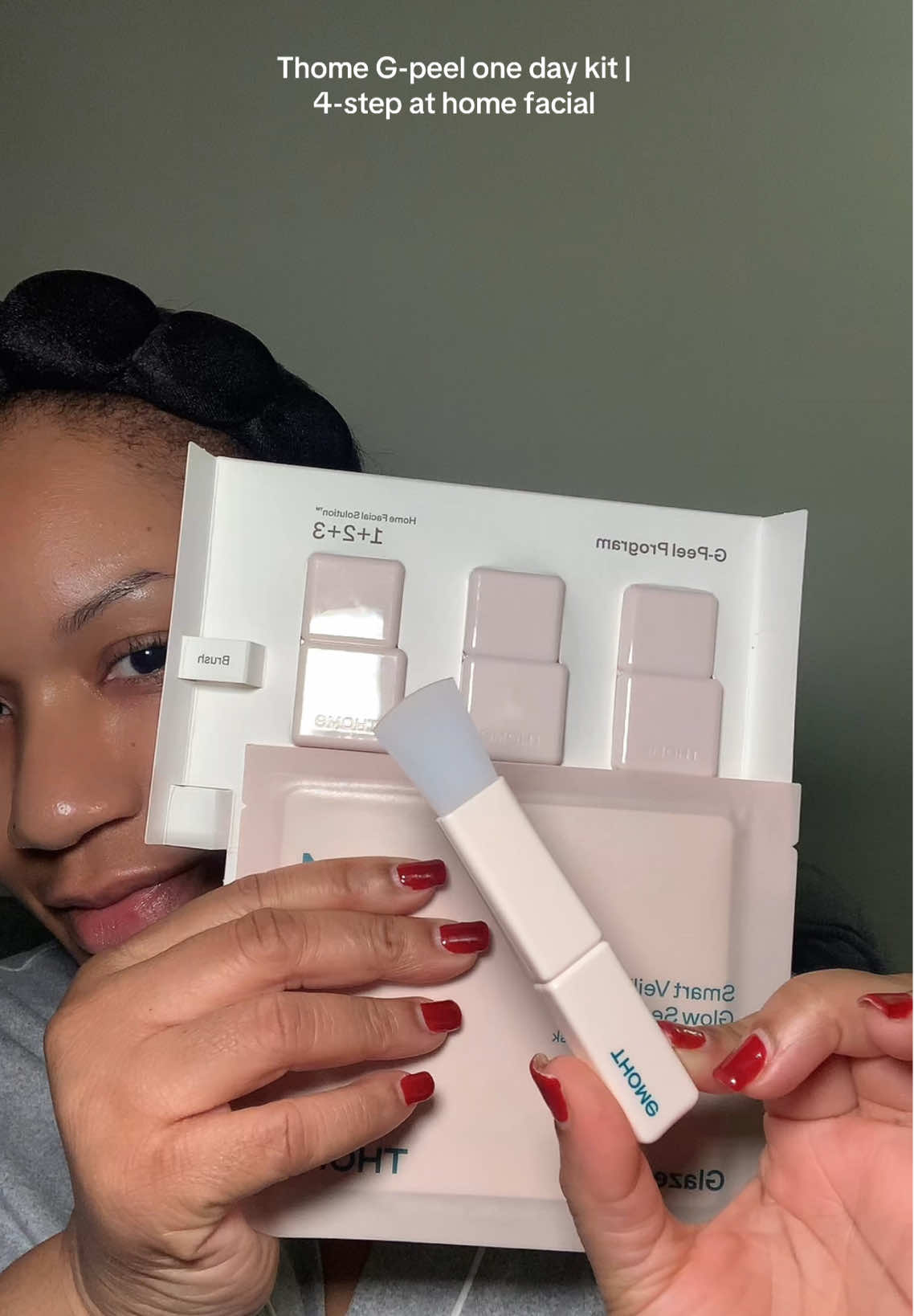 Want a facial? Try @THOME US Thome G-peel One day kit ✨#kbeauty #koreanskincare #glassskin #nyc #falldealsforyoudays #tiktokshopcreatorpicks #athomefacial #creatorsearchinsights #gifted 