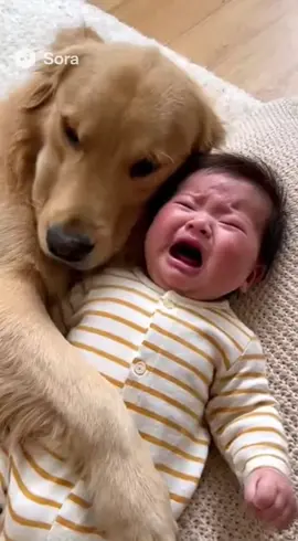 泣かないで😭 泣くと心配になっちゃうワン #兄弟  #赤ちゃん  #日常 