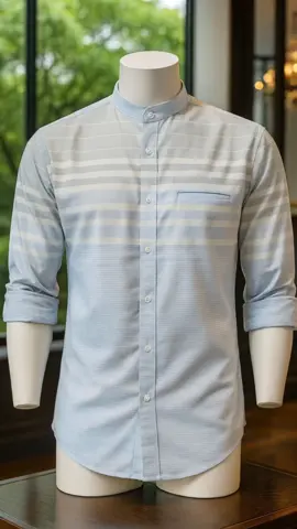 M231 Kemeja Pria Koko Shanghai Stripe Panjang Biru Muda 1712A #kemejapria #kemejakoko #kemejamurah #kokopria #fypage 