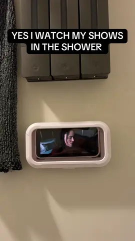 Showering is my ME TIME! So why not enjoy watching my shows while I shower 🤷🏻‍♀️😏  #musthave #shower #tiktokshop #tiktokshopfinds #fypシ 