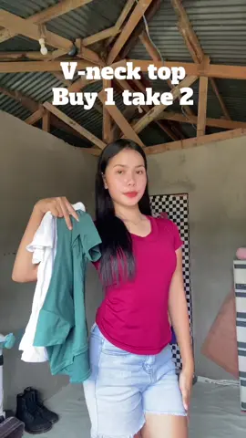 buy 1 take 2 vneck top for only 100+ pesos #vnecktop#top#buy1take2tops 