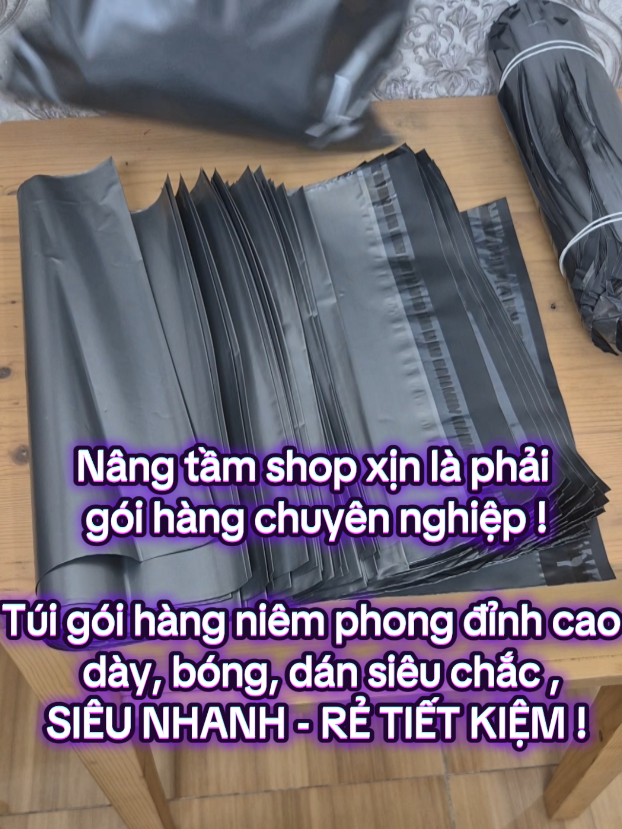 TÚI NIÊM PHONG GÓI HÀNG – BÓNG ĐẸP, DÀY DẶN, SIÊU RẺ!  Dán keo niêm phong chắc chắn , đóng gói siêu nhanh , tiện lợi ! #goihang #donggoi #tuiniemphong #tuiniemphongdonghang #banhangonline 