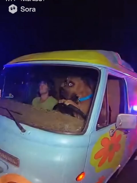 Ruh-Roh… we got pulled over 😭🚓 #sora #soraai #scooby #funny #fyp #foryoupagе