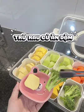 Khay trữ rau củ ăn dặm vừa gọn gàng, sạch sẽ vừa giúp bé ăn đa dạng các loại thực phẩm ☺️ #khaytruraucu #trudoandam #khaytrudoandam #andammemoon #andam 