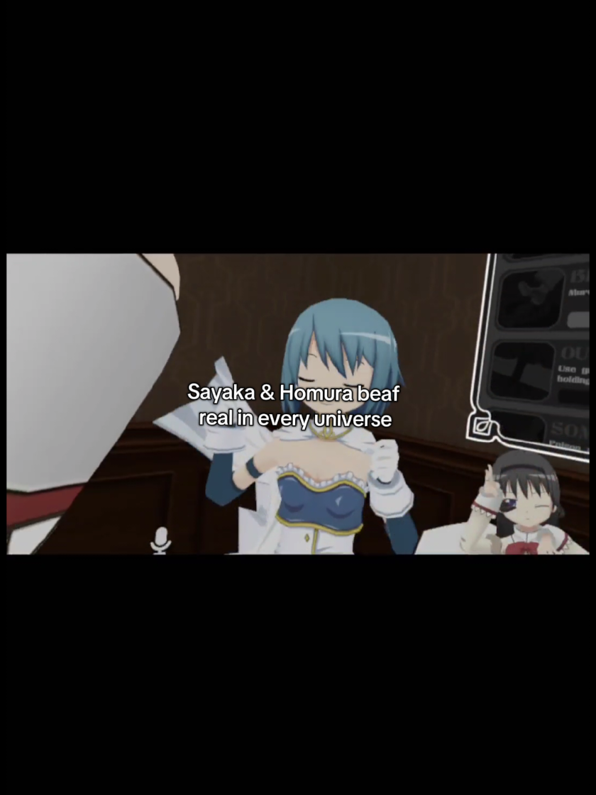 I think Sayaka and Homura would look at eachother and think of the exact same insult for one another #madokamagica #vrc #vrchat 