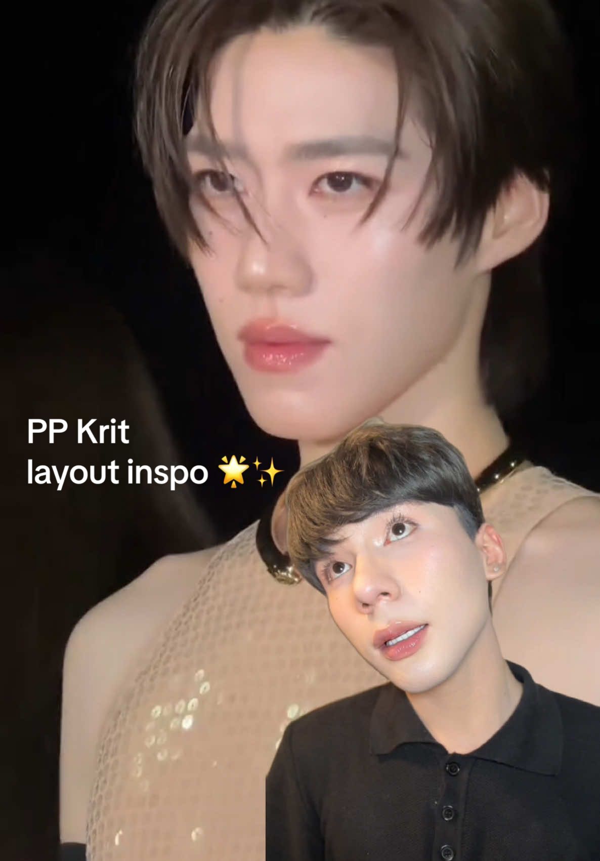 @PP Krit Entertainment made me try this look 💖🙄 tysm @Luckysevenb for the inspo! #makeup #ppkritt #inspomakeup #menmakeup #fyp 