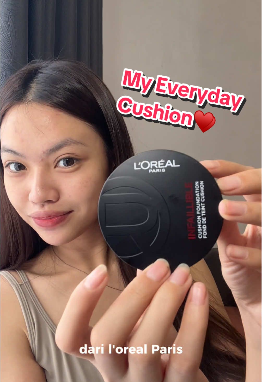 My favorite Cushion buat main Padel !! @L’Oreal Paris Makeup & Hair shade C20 Cool Rose 🪽 #makeupflawless24jam #lorealinfailliblecushion #LorealMakeupID #Makeup