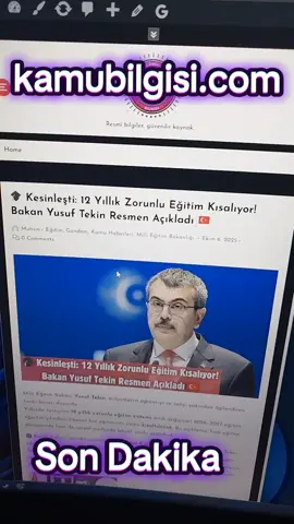 🎓 Kesinleşti: 12 Yıllık Zorunlu Eğitim Kısalıyor! Bakan Yusuf Tekin Resmen Açıkladı 🇹🇷