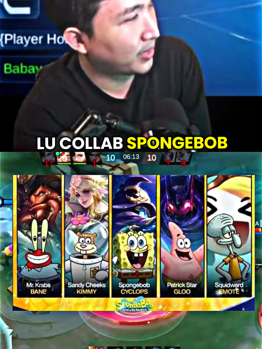 Tolong Moonton Kabulkan Keinginan Lemon Skin Untuk Collab Spongebob 😅#rrqlemon #mlbbcreatorbase #9embiraMabar #TiupLilinBarengFanny #MLBBIDCreator 