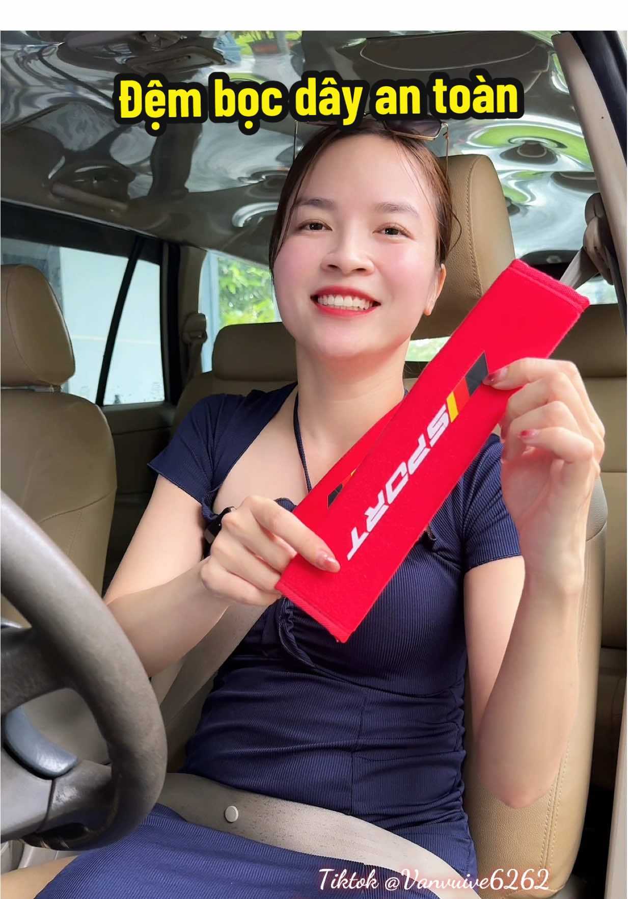 Đệm Dây An Toàn Ô Tô Mềm Mại  #dembocdayantoanoto #demdayantoanoto #phukienoto #vanvuive6262 #xh 