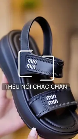 Dép sandal cho nữ đế cao 4cm chứ Min#style #giaydep #dep #thoitrang #thoitrangnu 