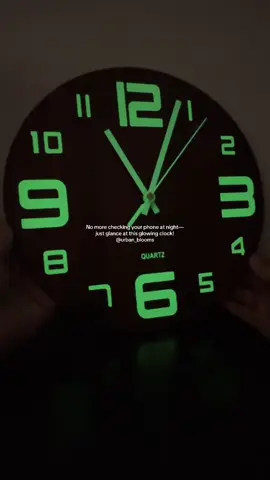 #GlowInTheDarkClock #WallClockDecor #WallClockDesign #NightLightClock #RoomDecorIdeas 