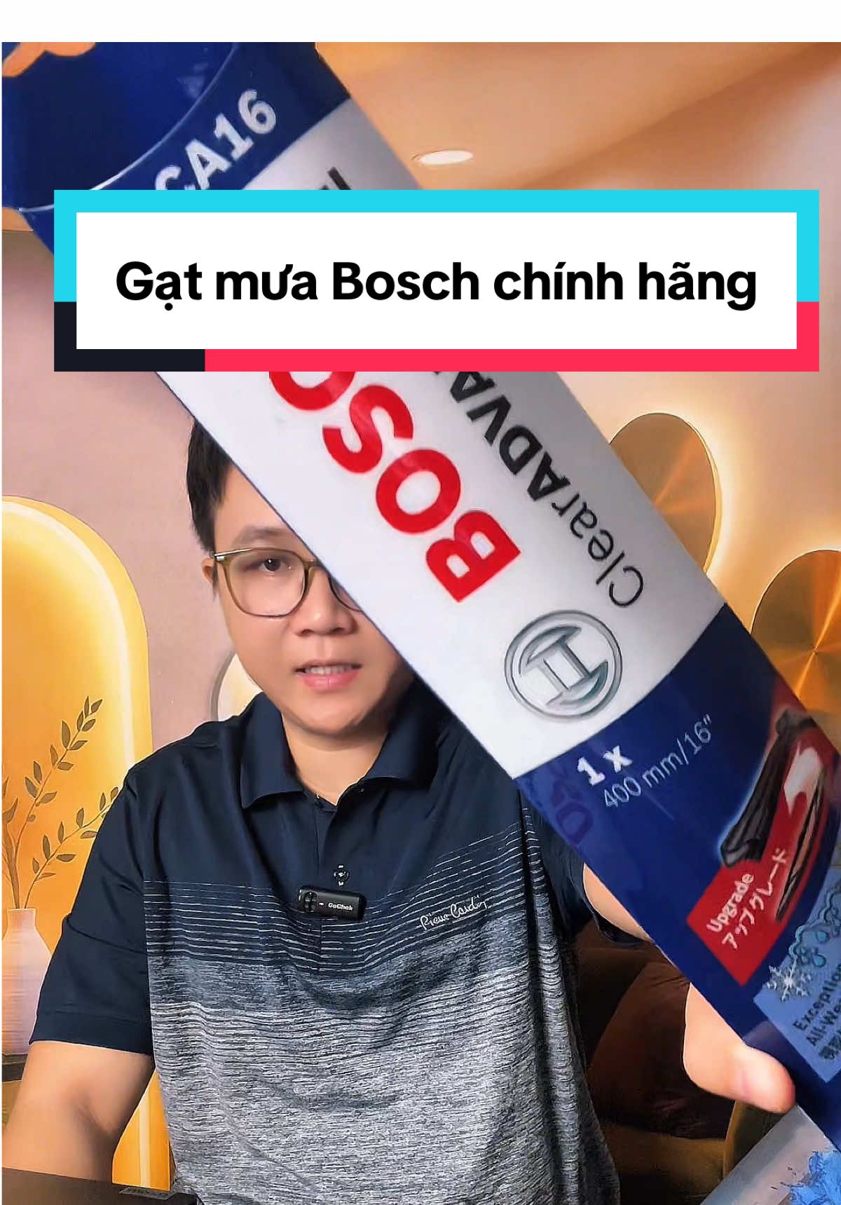 Gạt mưa chính hãng Bosch - loại xương mềm  #phukienoto #gatmuaoto #gatmuabosch #oto #reviewthucte 