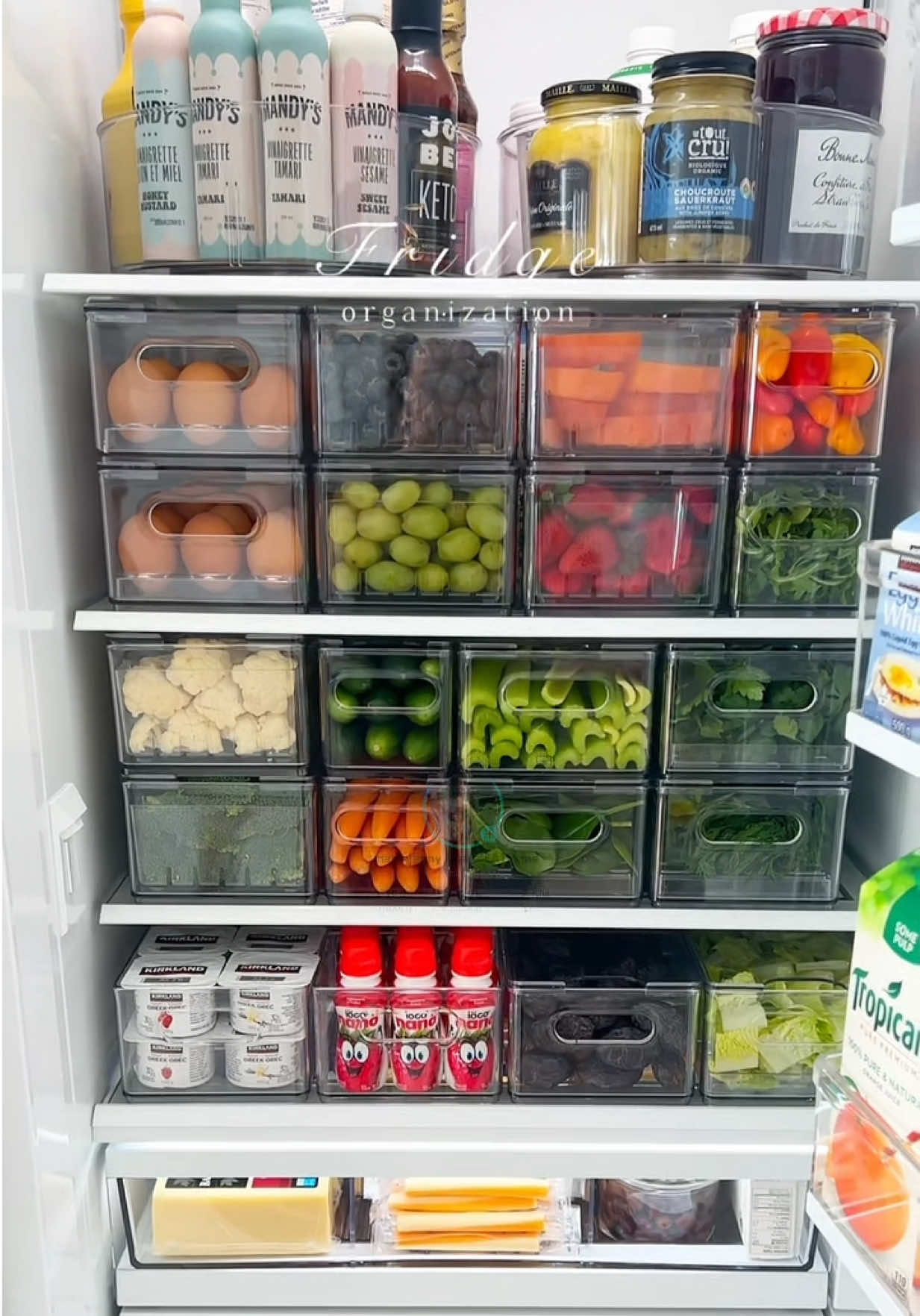 Ang gandaaaaa super linis tingnan sa ref ang organize na.  #reforganizer #organizerforref #transparentorganizer #refrigeratororganization #fyp 