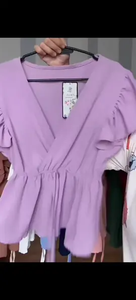 Ruffle Sleeve Comfy Cotton linen sleeveless women blouse top, sexy vneck ribbon tie waist #vneckblouse #blouse #vnecktop 