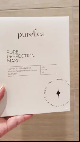 Purelica　ピュアパーフェクションマスク 5枚入り ✼••┈┈┈┈••✼••┈┈┈┈••✼ 購入先:Qoo10 🌟肌が火照ったときは、まず“温度ケア”から 🌟PURELICA ピュアパーフェクションマスクは、肌の温度をすばやく下げて鎮静と抗酸化を同時に叶える熱老化対策マスクパックです アップルミント・タイム・緑茶由来のハーブクール成分が肌温度を下げ、ほてりを落ち着かせながら熱ダメージを防止 さらにハイビスカス花エキスが肌の熱感をすっきりリフレッシュし、透明感のあるなめらかな肌へ導きます 🌟シートは生分解性ヴィーガン素材で、敏感肌にもやさしく密着　 肌に負担をかけず、ひんやり心地よい使用感です 日差しや室内の熱気でほてりを感じたときは、このマスクでクーリング＆鎮静同時ケアを取り入れてね！ #ピュアリカ  #Purelica  #肌鎮静 #CapCut 