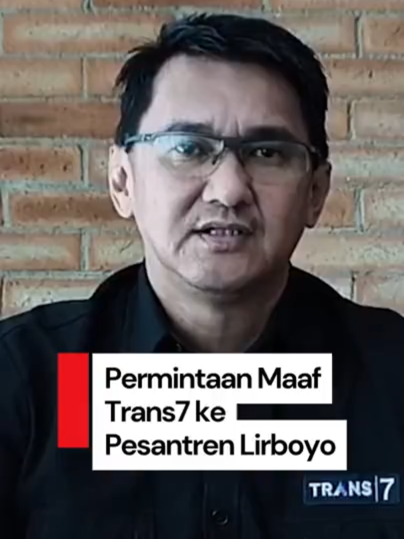 Pihak Trans7 menyampaikan permintaan maaf terkait tayangan 'Xpose Uncensored' yang telah menyinggung Pondok Pesantren (Ponpes) Lirboyo. Pernyataan tersebut disampaikan oleh Andi Chairil selaku Production Director. 
