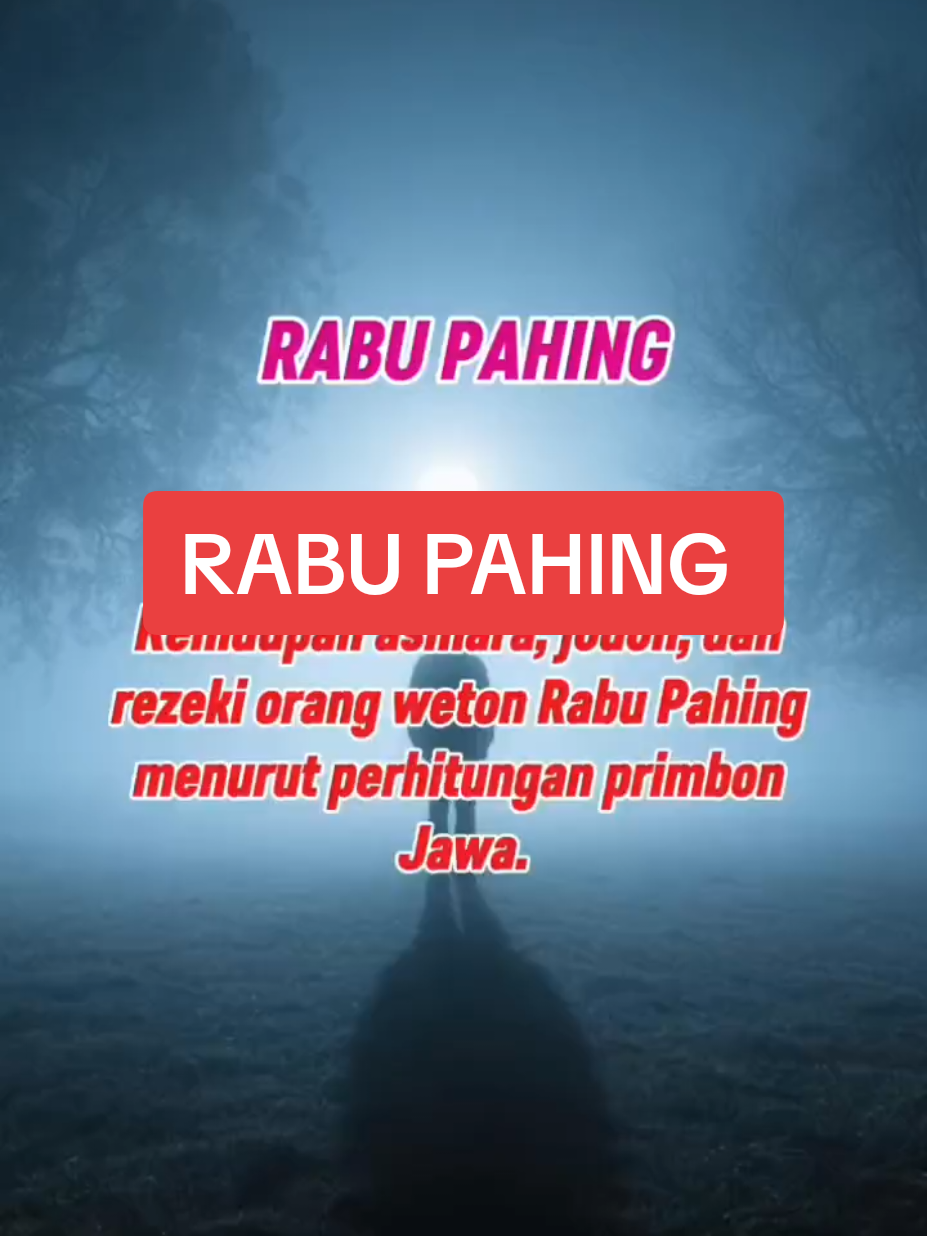 RABU PAHING  #rabupahing #wetonjawa  #primbonjawa  #jawapride 