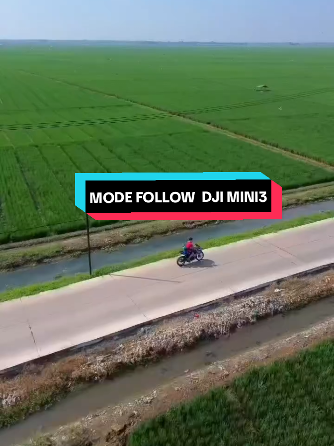 COBA FOLLOW MODE DJI MINI 3  . #cinematic #DJI #djidrone #viral #fyp 
