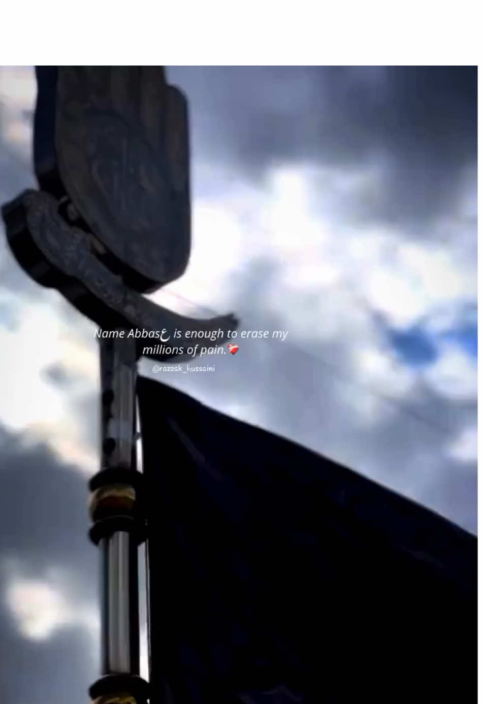 Naam Abbasع kafi hay Mere Lakho dard mithny ke liye❤️🙌🏻 (Repost must) Foryou WhatsAppStatus  . . . #shia #alameabbas #moulaabbas #trending #viral 