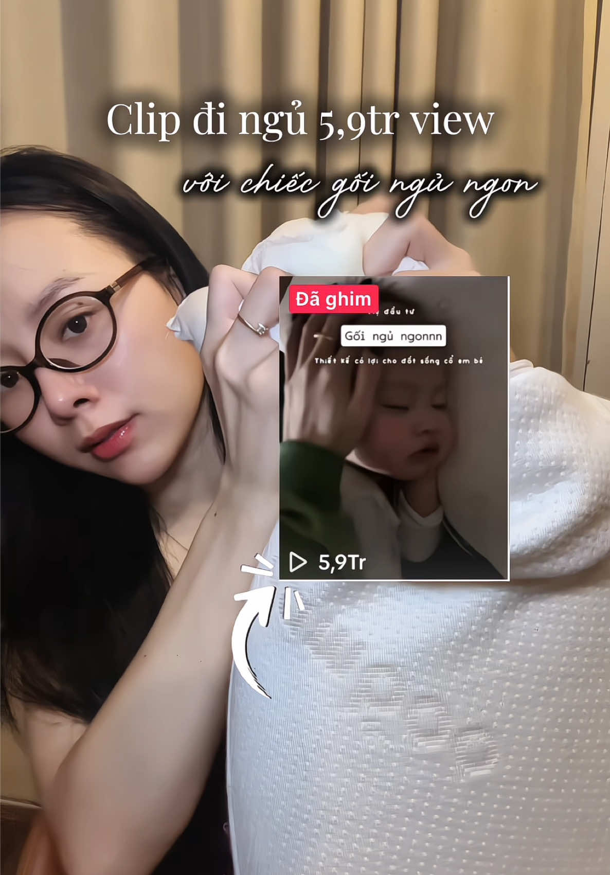 Gối ngủ ngon gần 6tr view của Mật #goithoangkhichobe #babyworks 