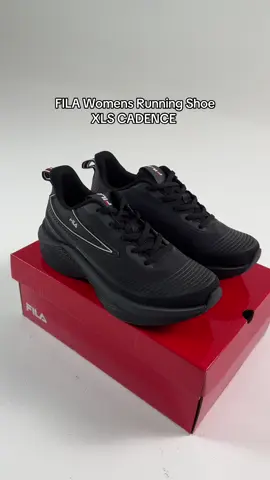 Laced up and locked in 🖤🏃‍♀️ FILA Womens Running Shoes XLS CADENCE #fyp #FILAph #runningera #shoes #RunningShoes 