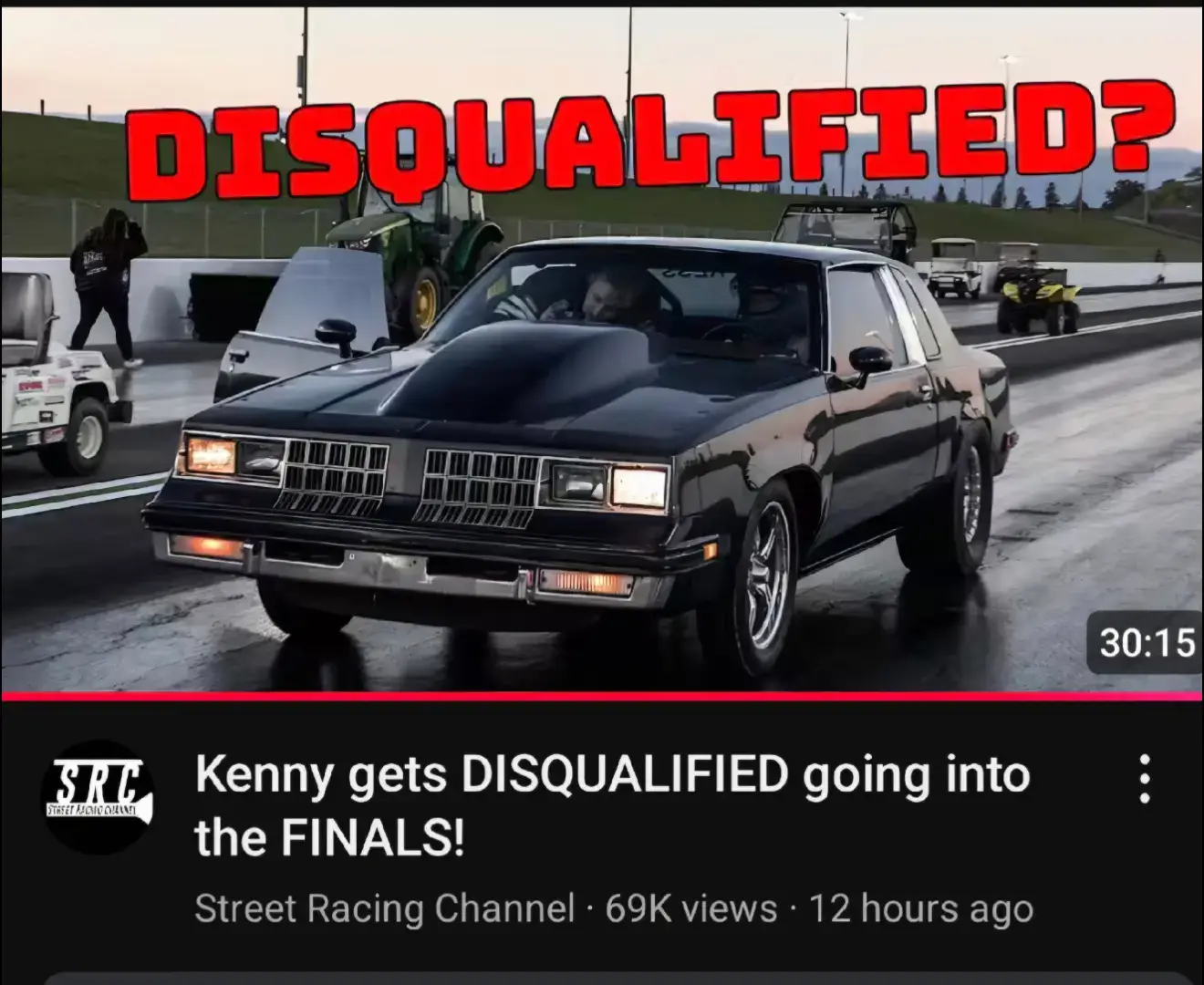 my throttle hung open on my last pass. and i was in a hurry trying to get 3 cars ready to go for the next round. did not think nothing of it. Just took hood off incase it hung open in the burnout. put 5 to 7 car lengths on that mustang and he protested that I ran with no hood. I know better now. but I guarantee that guy was the only guy on the property that night that wanted to win like that. oh well get em next time..