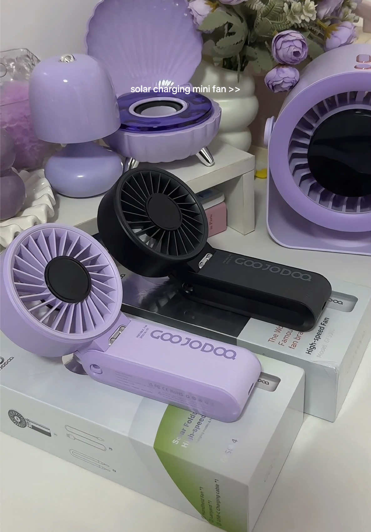 Goojodoq upgraded foldable mini fan #minifan #portablefan #goojodoqfan #foldableminifan #highspeedminifan 