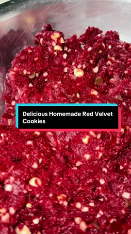 Delicious Homemade Red Velvet Cookies #cookiespremium #cookiessedap #fyp #viral 
