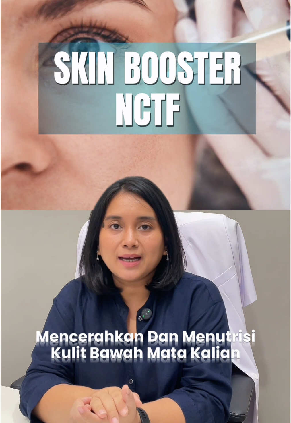 Buat yang bawah matanya gelap…bisa cobain NCTF  #kontenedukasi #doktertiktok #matapanda #kontenedukasikulit #nctf #nctfmata #bawahmata 