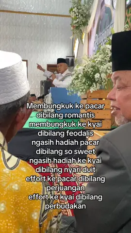 Di antara segala komen negatif tentang pondok pesantren dan kyai,aku tetap yakin bahwa kemakmuran hidupku terletak pada barokah para guru-guruku #santri #ngaosbapak #boikottrans7 #santriindonesia #xyzbcaa 