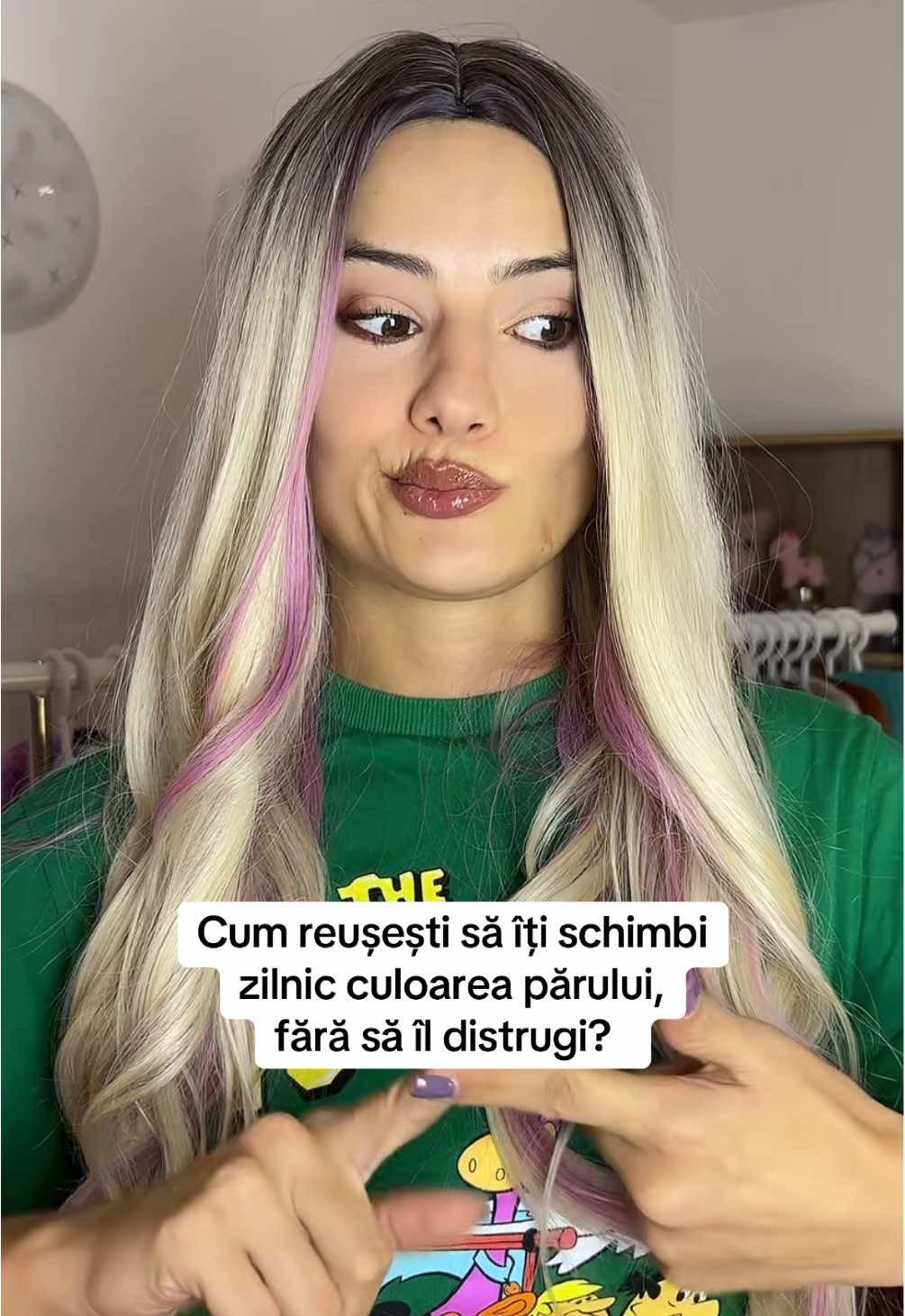 Secretul meu🙊 #syntheticwig 