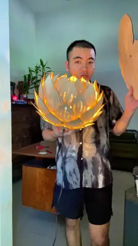 Đèn decor trang trí bằng gỗ 