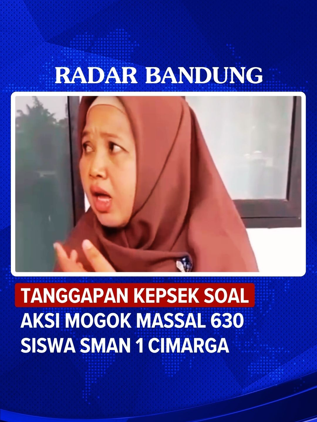 Kepala SMAN 1 Cimarga, Dini Fitria, membenarkan adanya insiden yang melibatkan dirinya dengan salah seorang siswa, namun ia berdalih tindakannya tersebut adalah spontan dan sama sekali tidak memiliki niat untuk menyakiti.  Insiden ini memicu gelombang protes besar-besaran, yang ditunjukkan melalui aksi mogok belajar oleh 630 siswa SMAN 1 Cimarga, Kecamatan Cimarga, Kabupaten Lebak, Banten sebagai bentuk penolakan terhadap perilaku sang kepala sekolah. Dini Fitria menyatakan kesiapannya untuk bersikap kooperatif jika pihak berwenang memanggilnya untuk menjalani proses hukum lebih lanjut. (Jjp) Sumber: Istimewa #radarbandung #siswa #mogok