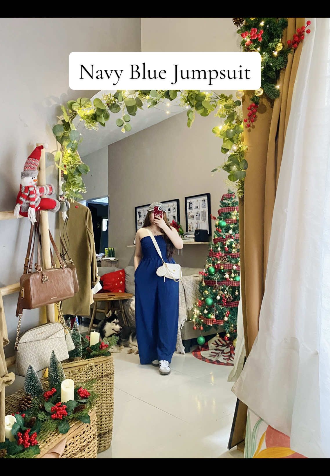 Just so you know, seller dropped a navy blue jumpsuit and look kung gano ka classy tignan! #jumpsuit #jumpsuits #jumpsuitstyle #jumpsuitoutfit #romper 