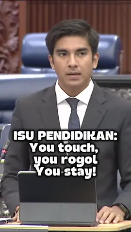YB @Syed Saddiq ketika berbahas di parlimen sebentar tadi. Sekarang banyak isu tidak diingini berlaku di sekolah. #syedsaddiq #bellaastillah #parlimen #muar #fyp 