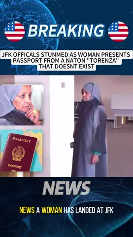 Authorities at JFK International Airport were left baffled when a woman arriving from Tokyo presented a passport issued by a nation called Torenza, a country that, according to all known records, maps, and databases, simply does not exist #shockingtwist #worldnews #today #americaupdate #foryoupage #fyp #trending #viral #mystery #paranormal #teleport #mysterytok #news #update #mustsee #passport #unkown #traveler #usa #usa🇺🇸 