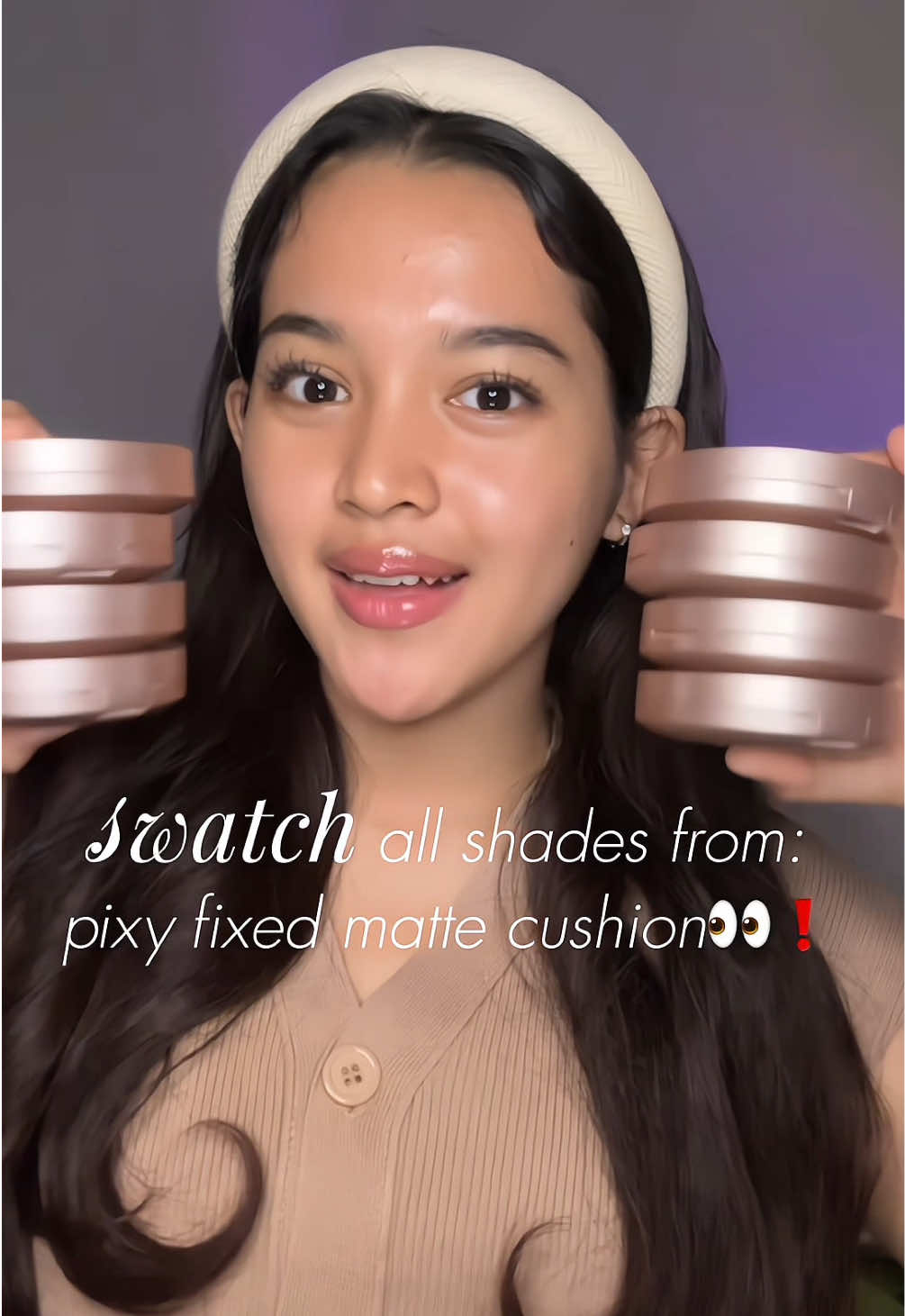 swatching all shades dr pixy fixedmatte cushion yang akhir2 ini hype di tiktok🫣 kalian cocok shade apa?💗 #cushion #pixyfixedmattecushion #cushionlokal #fyp #tenpccsapphire 