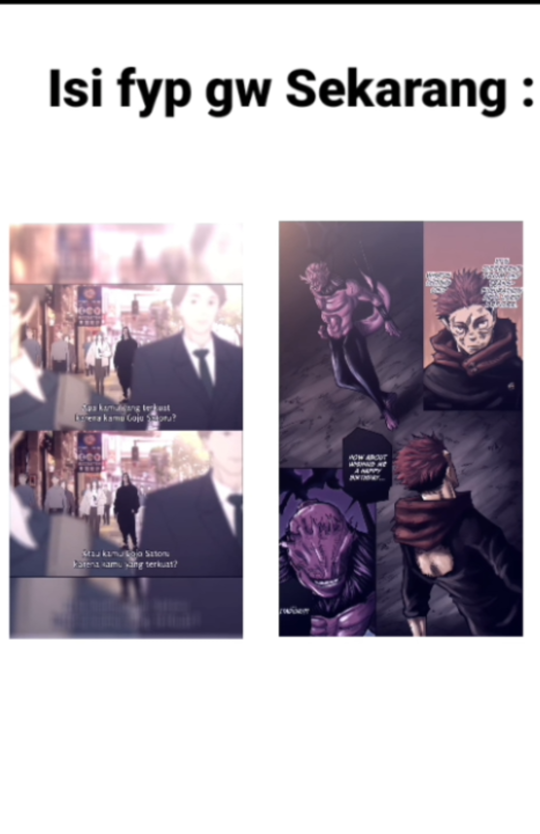 Isi fyp gw Sekarang 🗿 #animeedit #fyp #jujutsukaisen 
